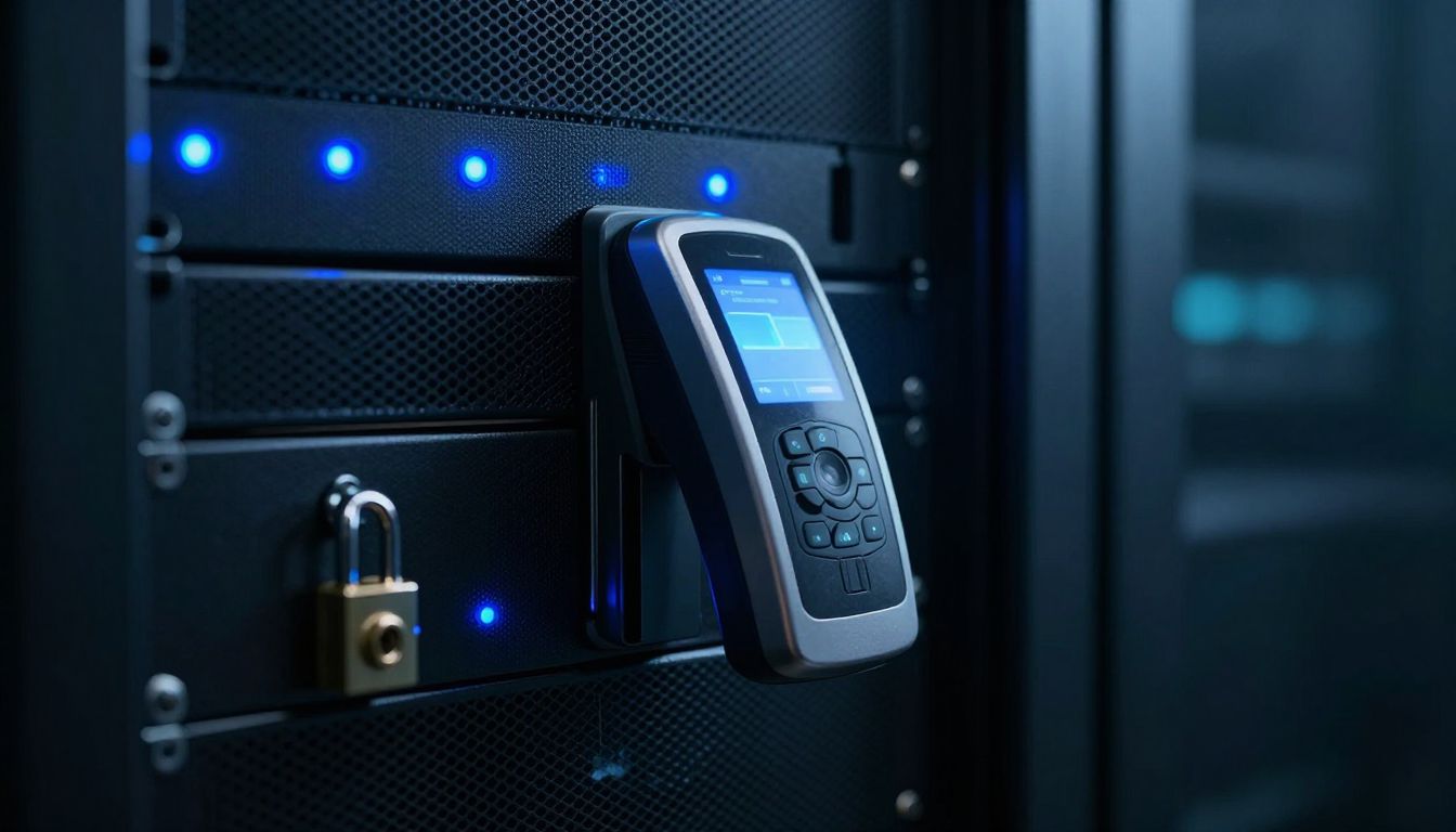 Server rack security with physical access controls